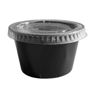 Envase/Vasito Souffle Negro 4 oz