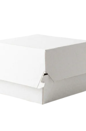 Caja para hamburguesa blanca