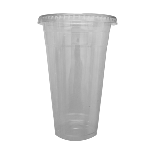 Vaso Pet de 32 oz tapa plana